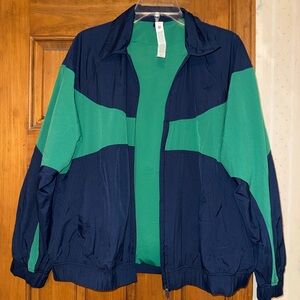 Nylon Colourblock Collard Jacket *SOTM